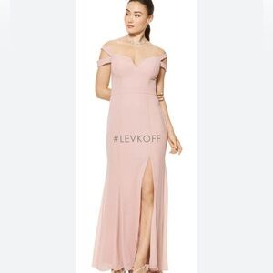 Bill Levkoff pink Formal Dress